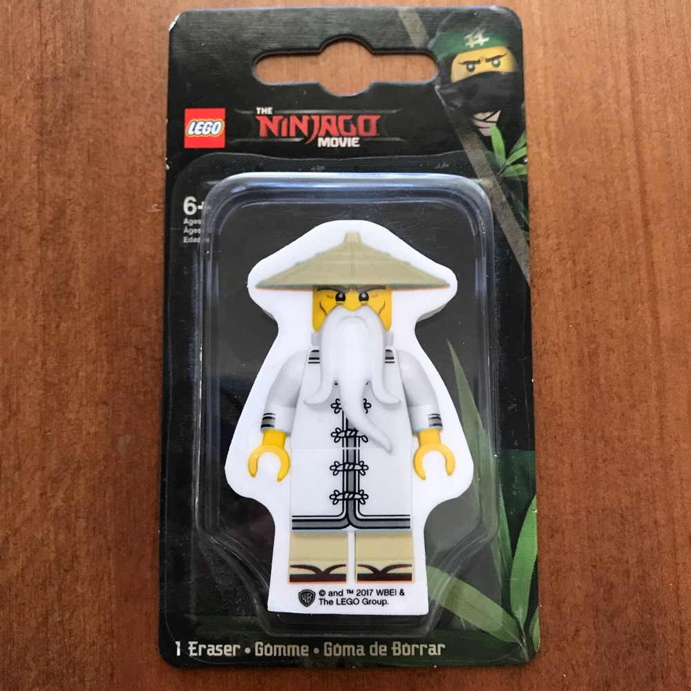 2-for-$5 NIB Large LEGO Ninjago Eraser- Sensi Woo